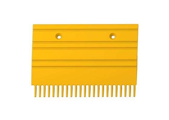 Pitch 8.466mm Comb Escalator Spare Part Aluminum Yellow Powder Coated