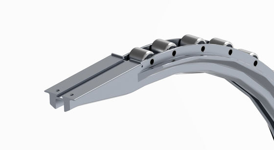 Escalator Handrail Guide Track - Roller Newel , Aluminium Profile , Roller Dia. 23 mm