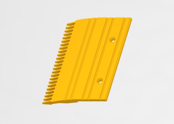 Pitch 8.466mm Comb Escalator Spare Part Aluminum Yellow Powder Coated
